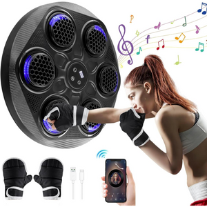 Máquina de entrenamiento boxeo con altavoces